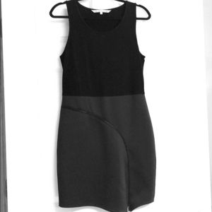 Rachel Roy Sleeveless Black & Blue Dress, size L